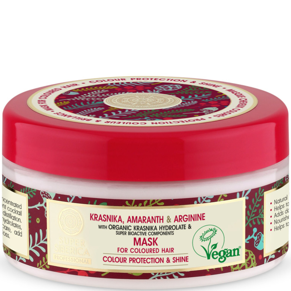 Natura Sibérica Masque Kraniska et Amarante Soin Capillaire pour Cheveux Colorés