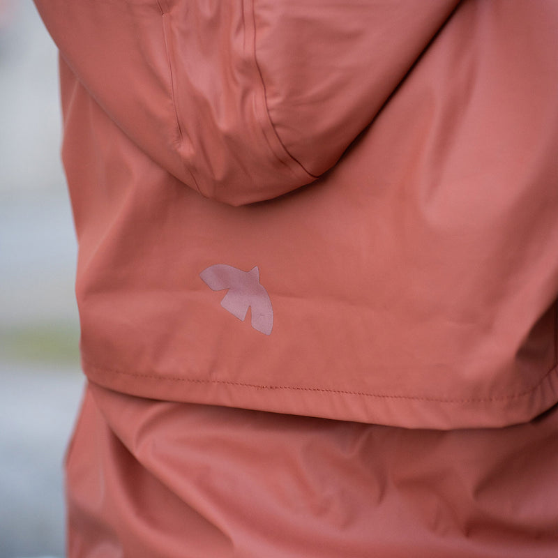 aarhus rain jacket wool rose hip - Rose