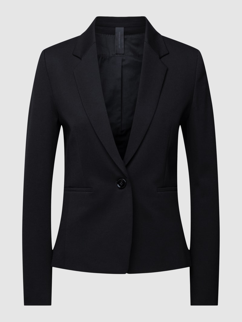 Blazer mit Reverskragen in schwarz