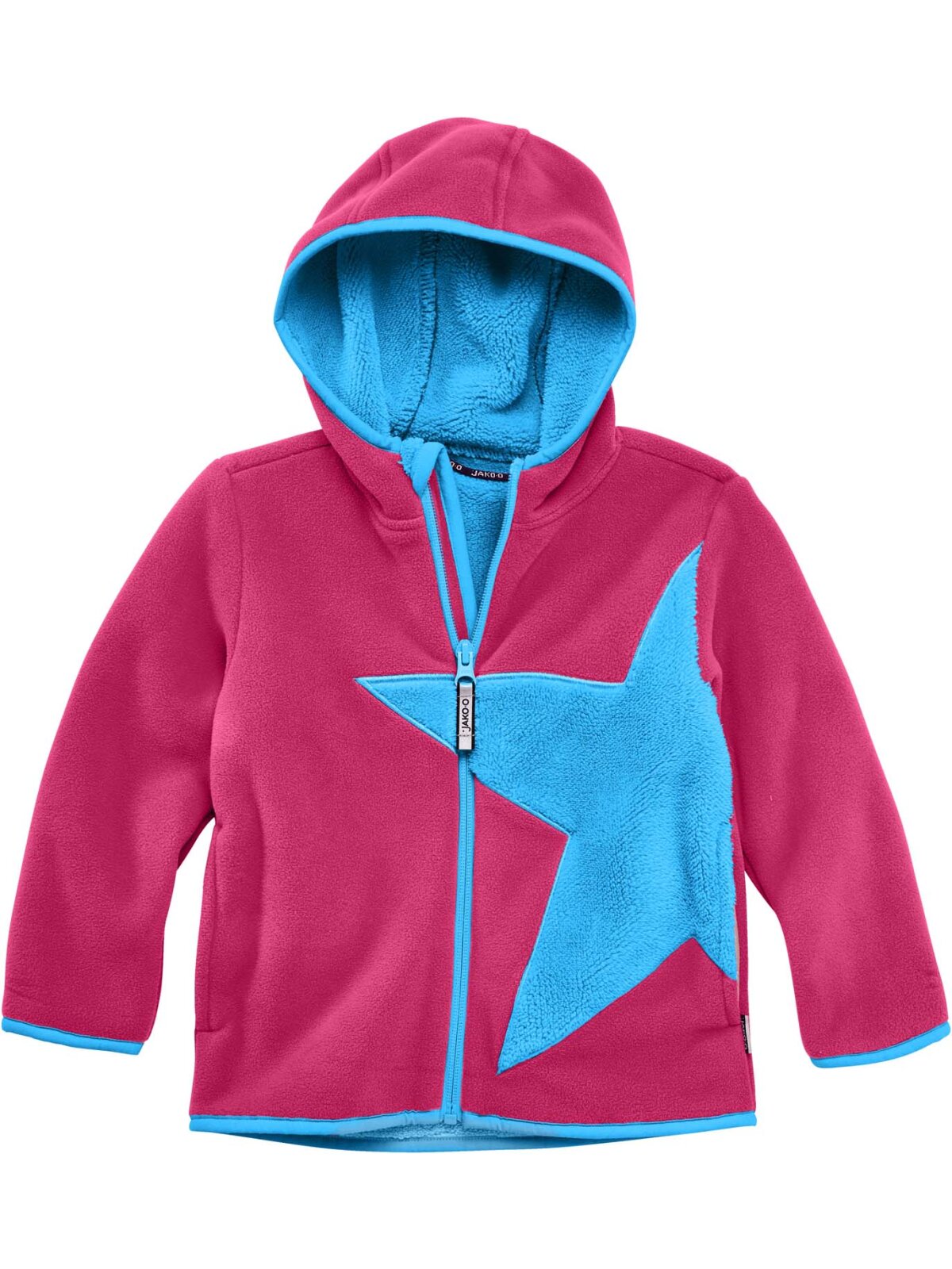 Kuschelfleece Jacke Stern, traube