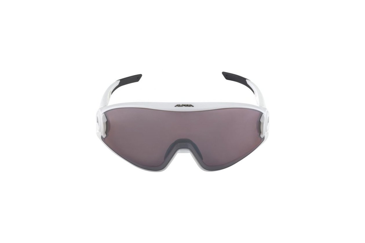 Alpina 5W1Ng Q white matt / red mirror lens