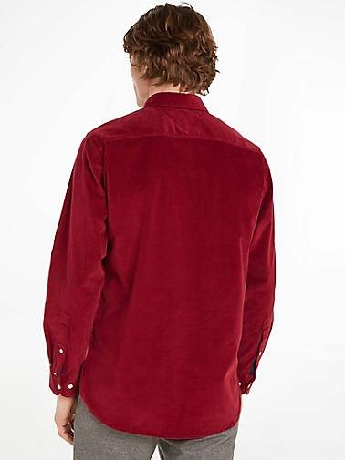 TOMMY HILFIGER Herren Cordhemd FLEX SOLID Regular Fit