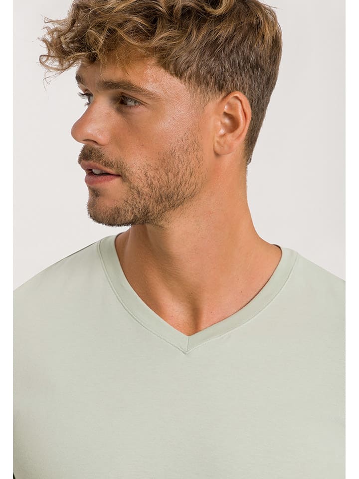 Hanro Pyjama-Oberteil in Grün günstig kaufen