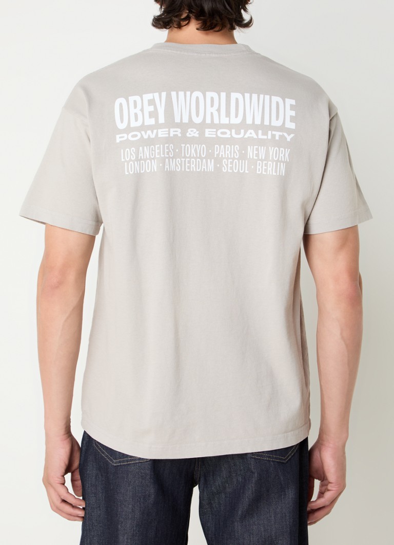 T-shirt Obey Worldwide con logo stampato