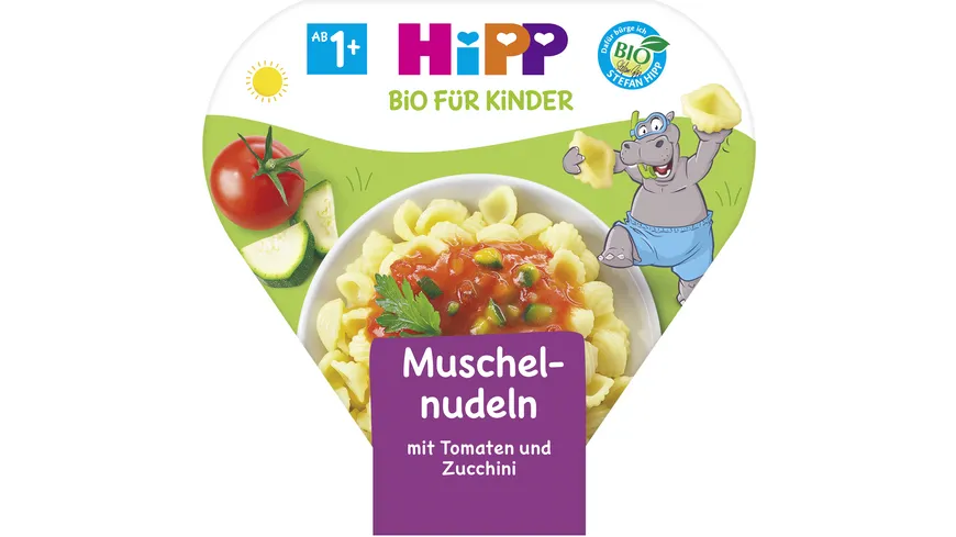 HiPP Schalenmenüs: Muschelnudeln mit Tomaten und Zucchini 250 g 250 g