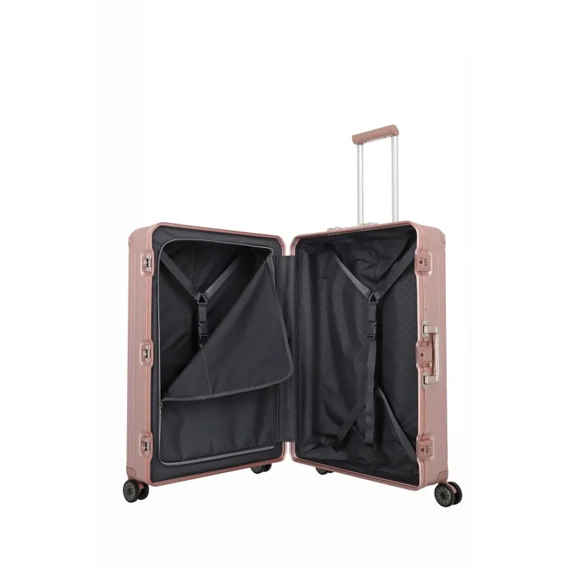 Travelite NEXT Trolley L mit 4 Rollen (77 cm) - Rosé