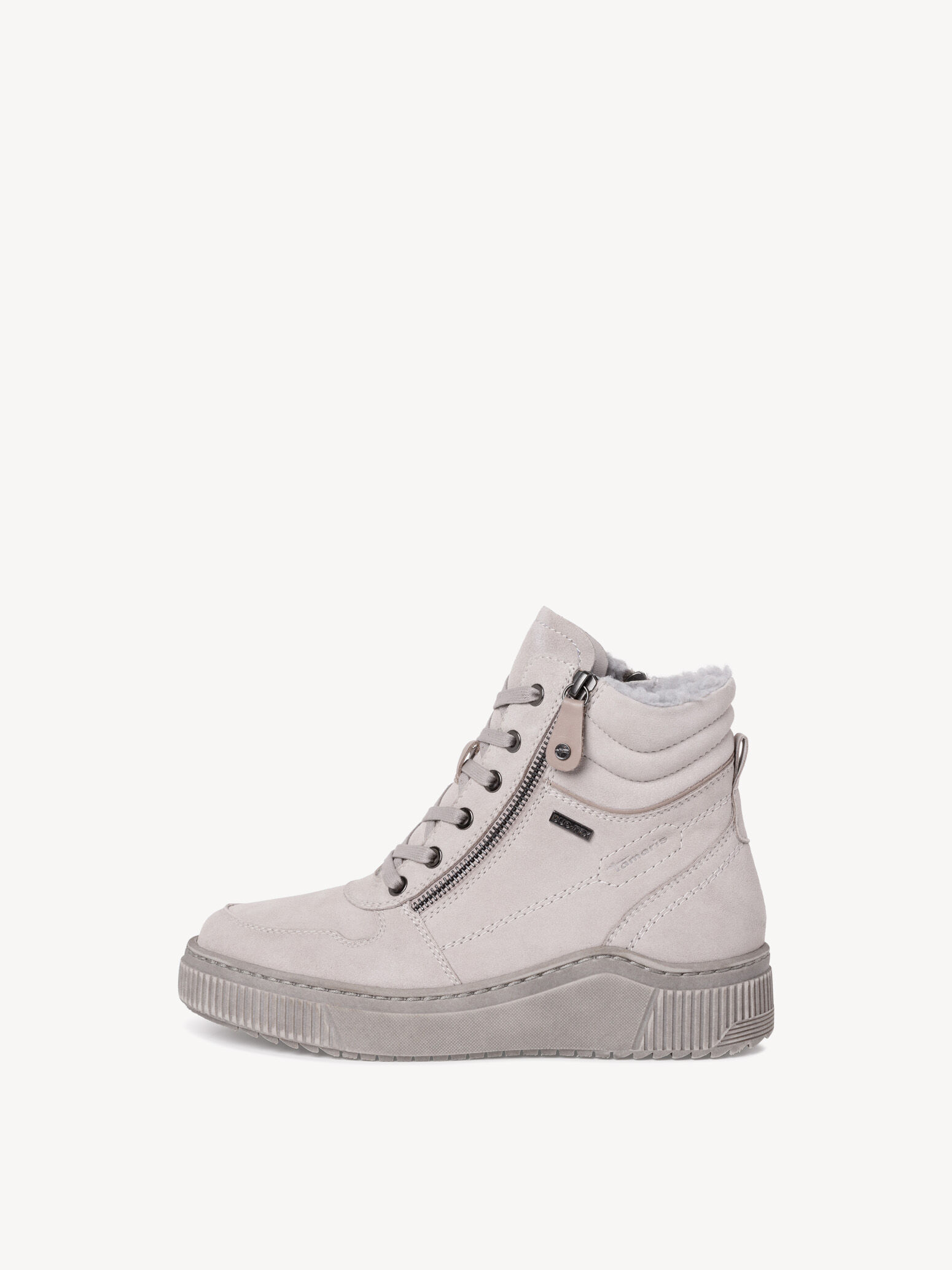Bottine en cuir - gris