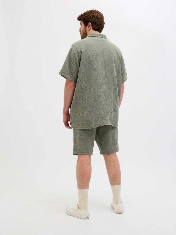 JACK & JONES PLUS Shorts in Mulled Basil günstig kaufen