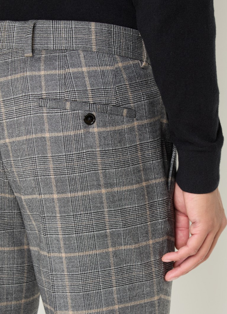 HUGO BOSS  C-Huge slim fit 2-delig pak van scheerwol met ruitdessin
