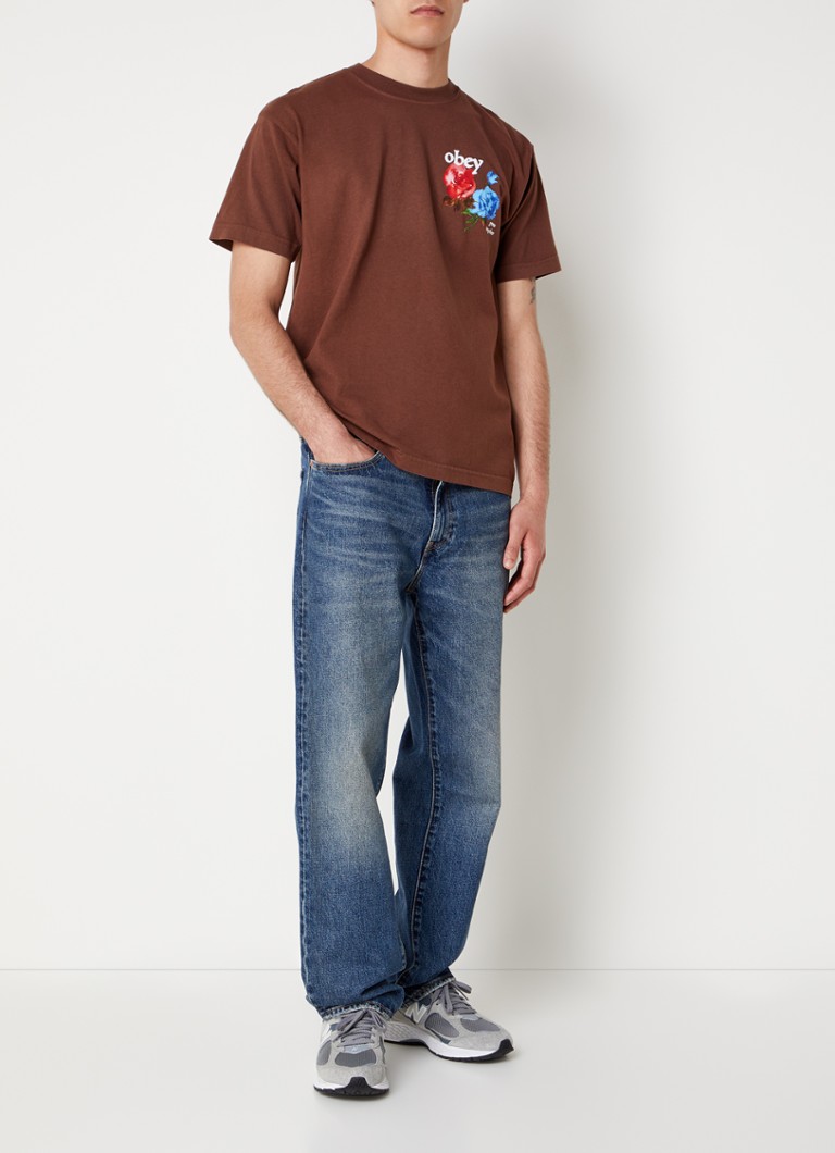 T-shirt Obey Together con logo e stampa sul retro.
