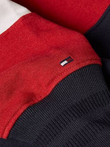 TOMMY HILFIGER Herren Rugby-Poloshirt STRIPE PREP langärmelig