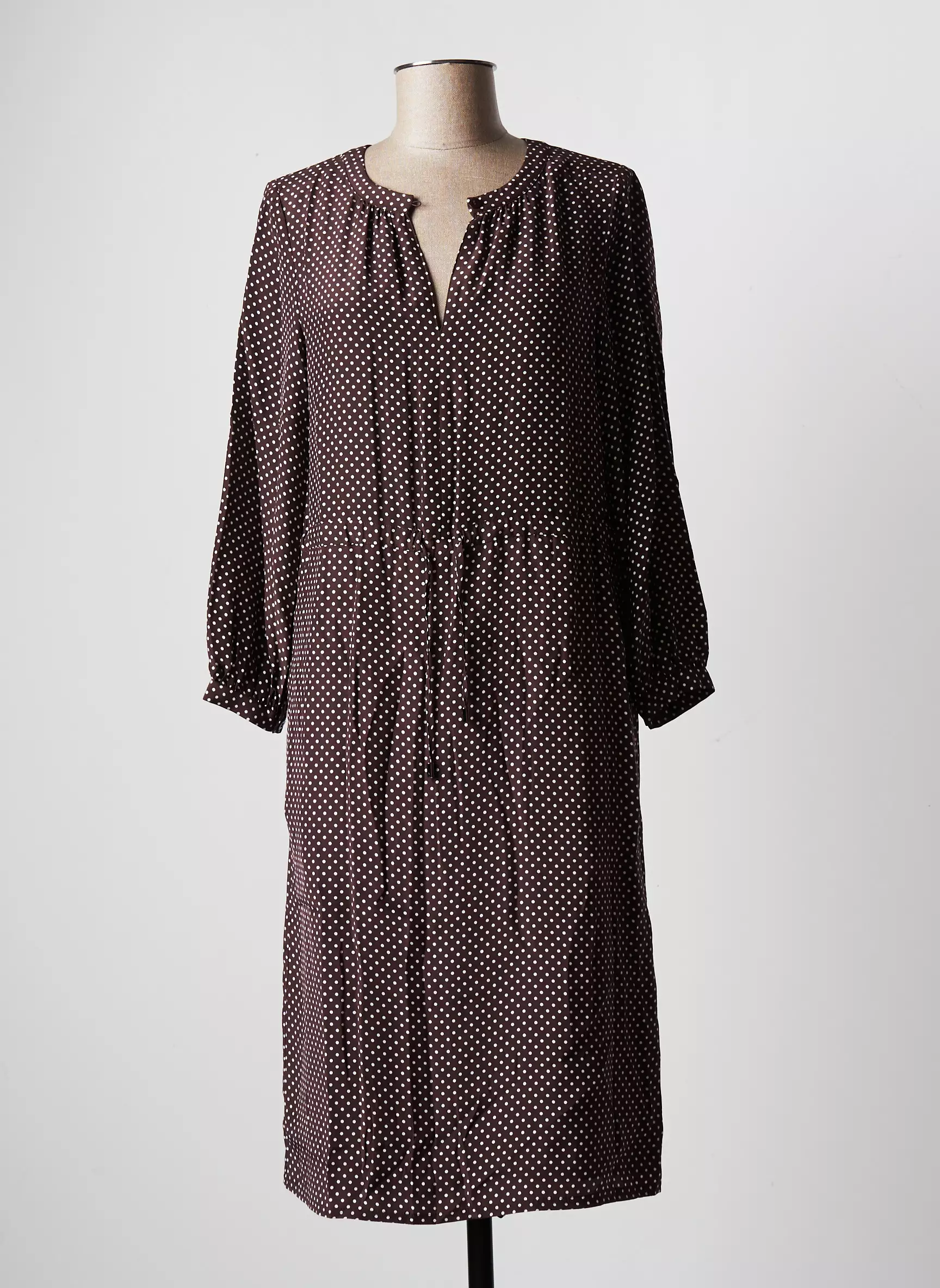 Comptoir Des Cotonniers Robes Mi Longues Femme couleur marron