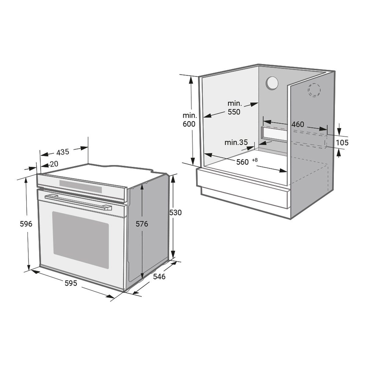 KKT KOLBE Einbaubackofen Backofen Elektroherd EB8019EDP, mit 2-fach Teleskopauszug, DampfClean, Pyrolyse, 60cm / 3,2kW / 72 l / Grill / Heißluft / Teleskopauszug / Touch
