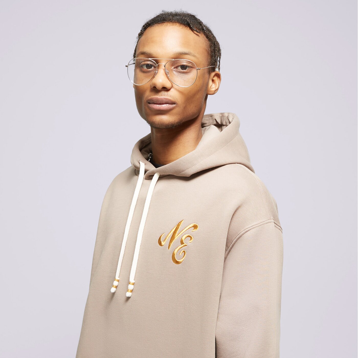 NEW ERA HOODIE NE SCRIPT NONE Braun