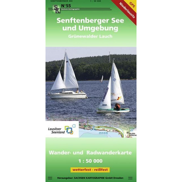 Senftenberger See und Umgebung 1 : 50 000 - Wanderkarte