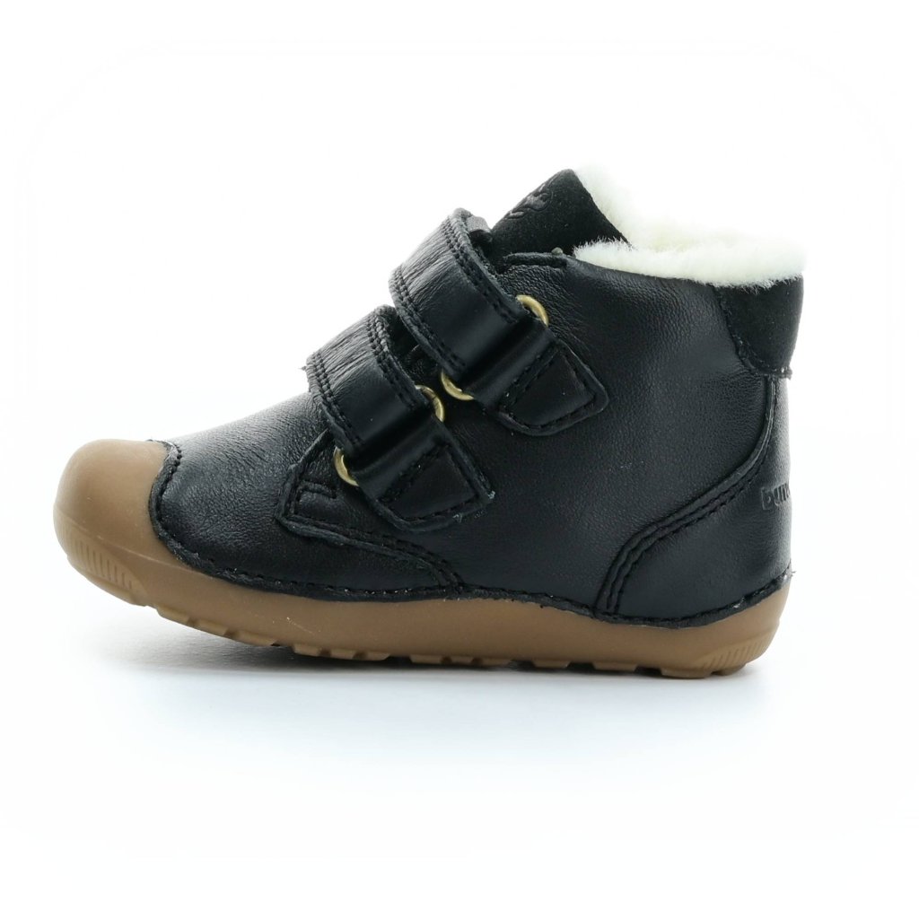Bundgaard Petit Mid Winter Strap Black schwarze Barfuß-Stiefeletten