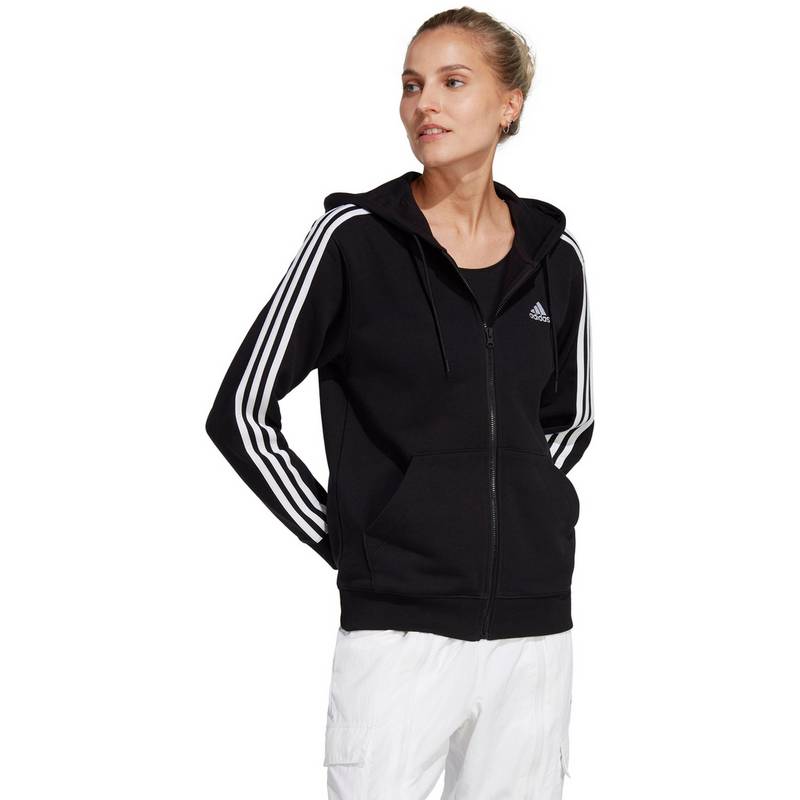 adidas ESSENTIALS 3-STREIFEN FRENCH TERRY Kapuzenjacke Damen