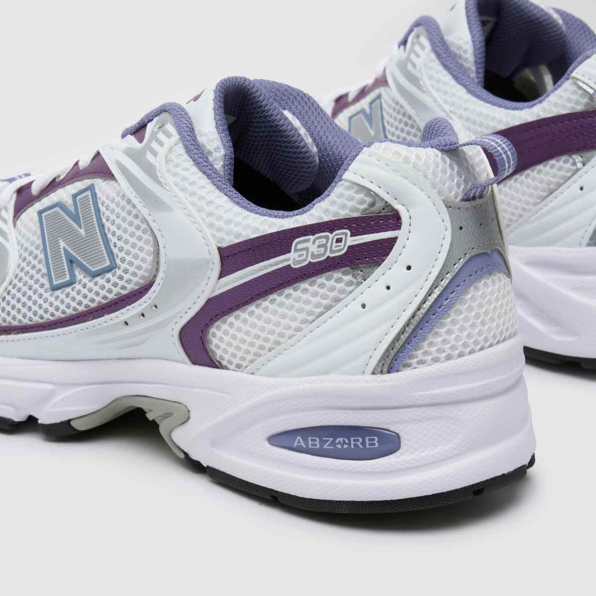 New Balance 530 sportcipő fehér és lila színben