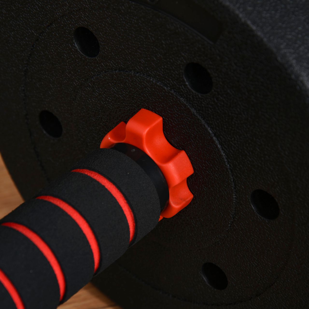 HOMCOM 2 in 1 Hanteln Set 25 kg verstellbare Kurzhantel & Langhantel