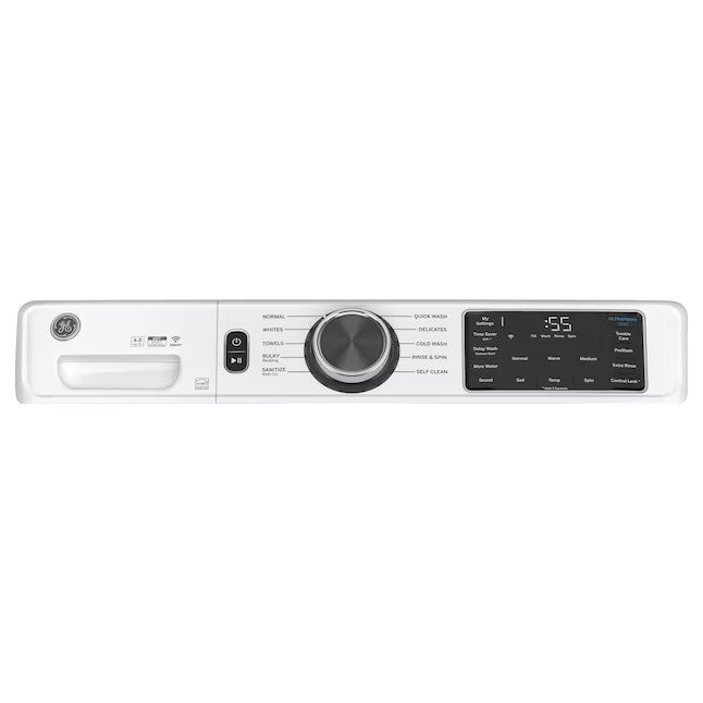 GE UltraFresh Vent System 4.8-cu ft Stackable Smart Front-Load Washer (White) ENERGY STAR
