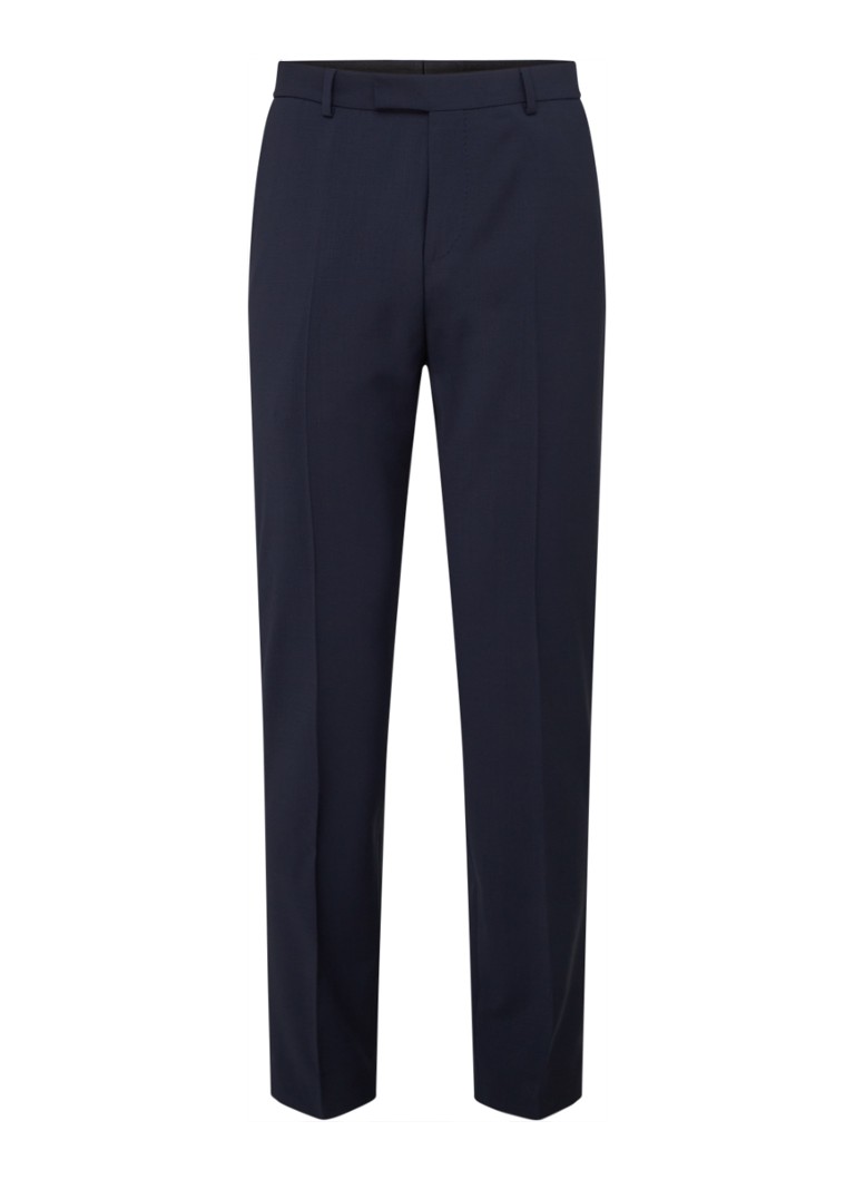 Pantaloni Strelson Flex Cross Mercer Slim Fit din amestec de lână
