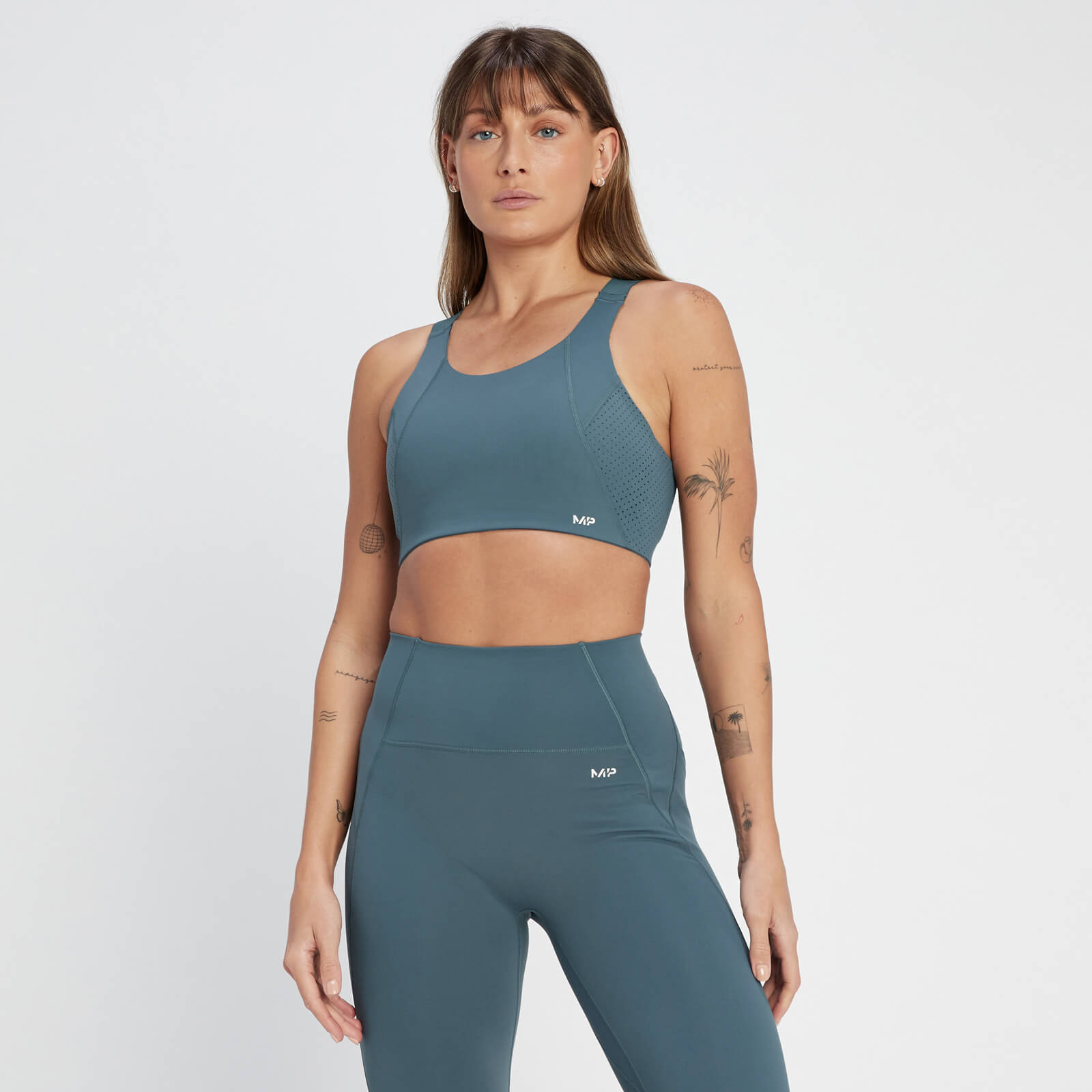 Brassière de sport MP Tempo Ultra pour femmes – Bleu fumé