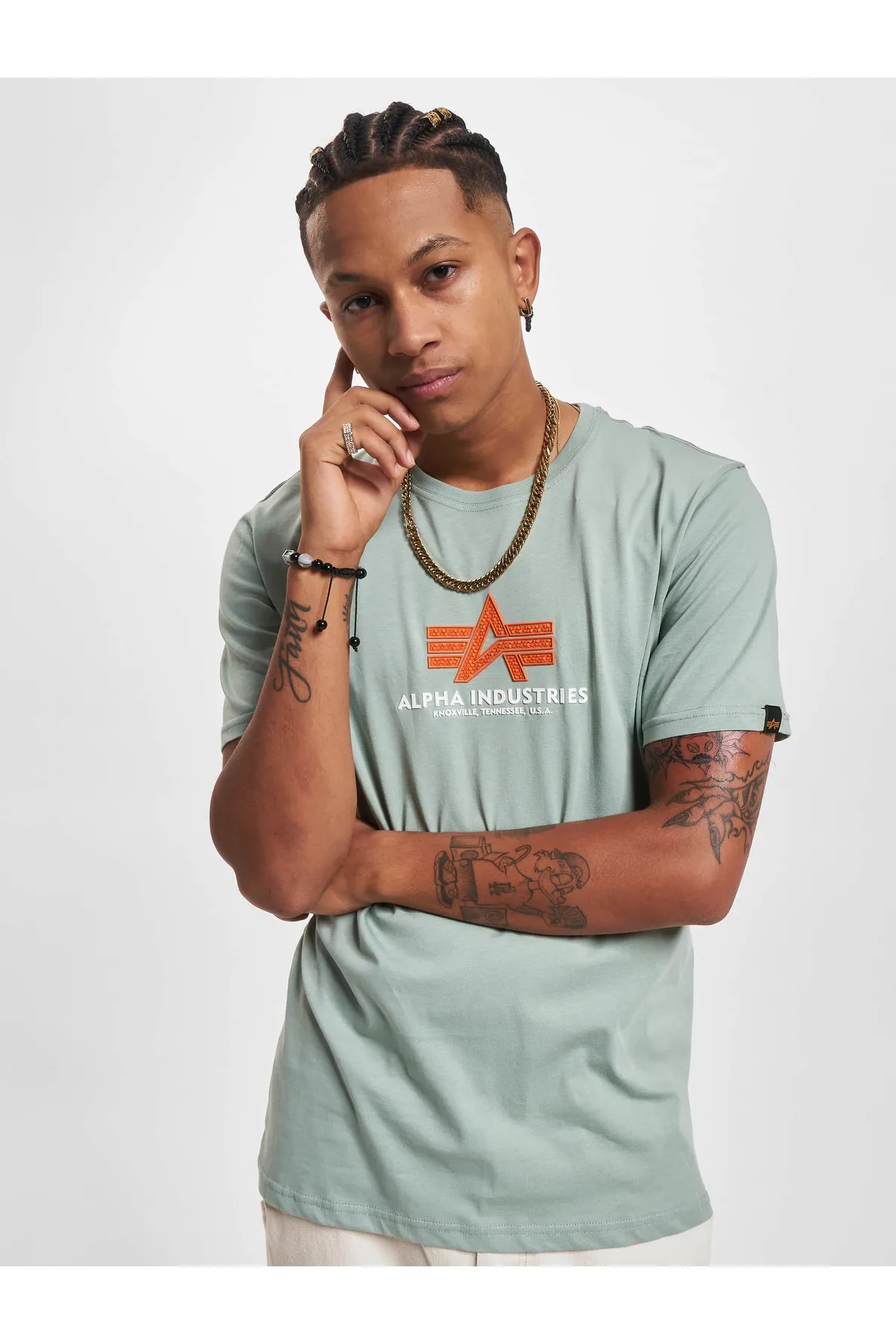 Alpha Industries  Herren Alpha Industries Basic Gummi T-Shirt