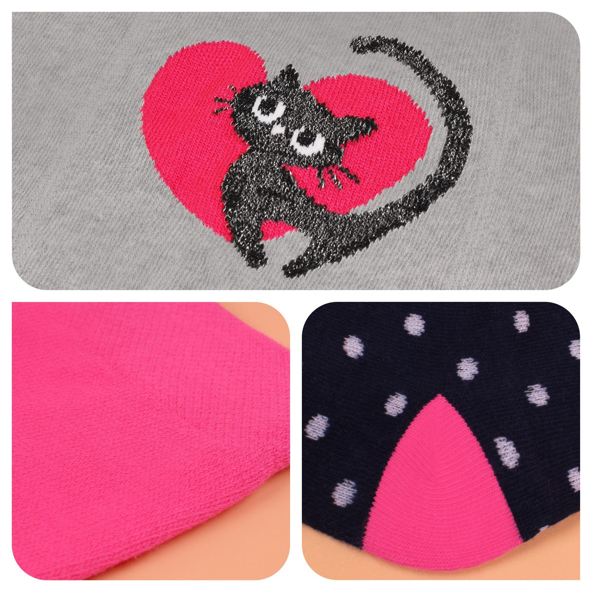 L&K-II Strumpfhose 2762 (4er-Pack) Baby Mädchen Strumpfhose aus Baumwolle mit hübschen Motiven