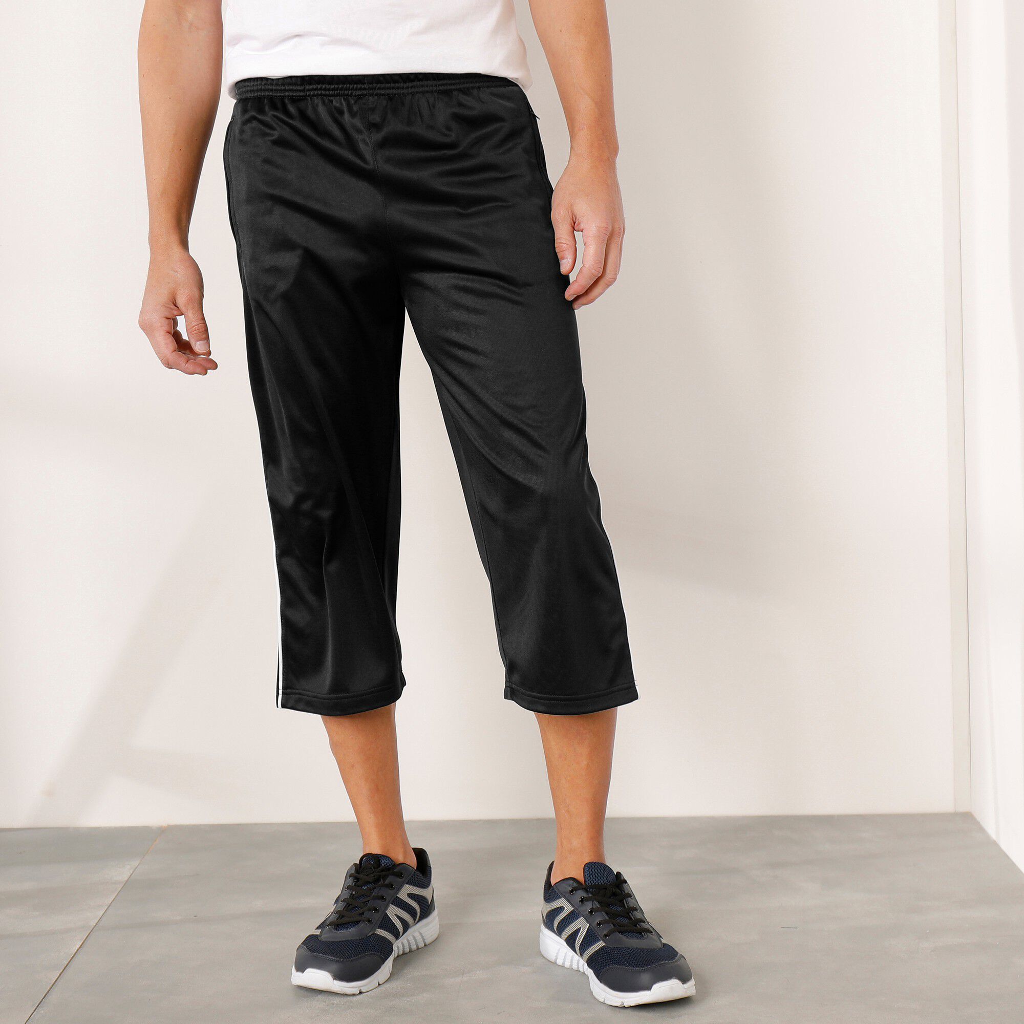 Pantacourt sport microfibre intérieur gratté