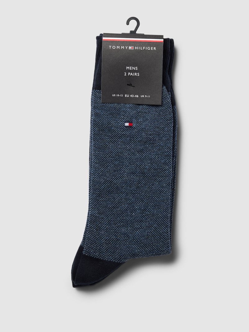 Socken mit Label-Details im 2er-Pack Modell 'Birdeye' in jeans