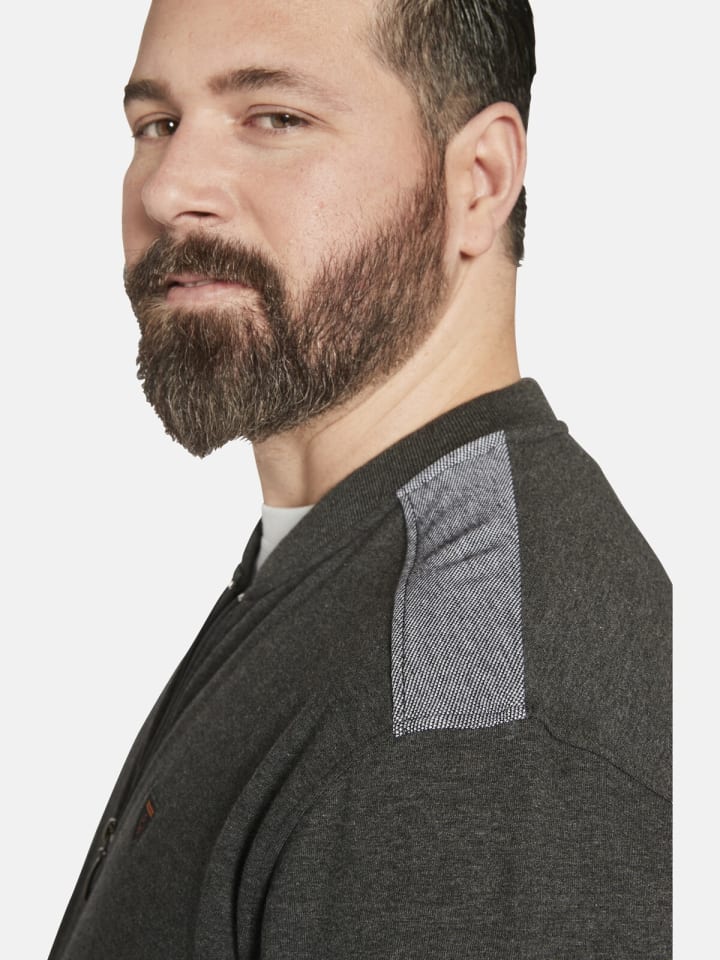Charles Colby Sweatjacke DUKE GABRIEL in dunkelgrau günstig kaufen