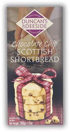 Duncans of Deeside Chocolate Chip Scottish Shortbread 200gr. Duncans of Deeside Chocolate Chip Scottish Shortbread 200gr.  200	 Gramm