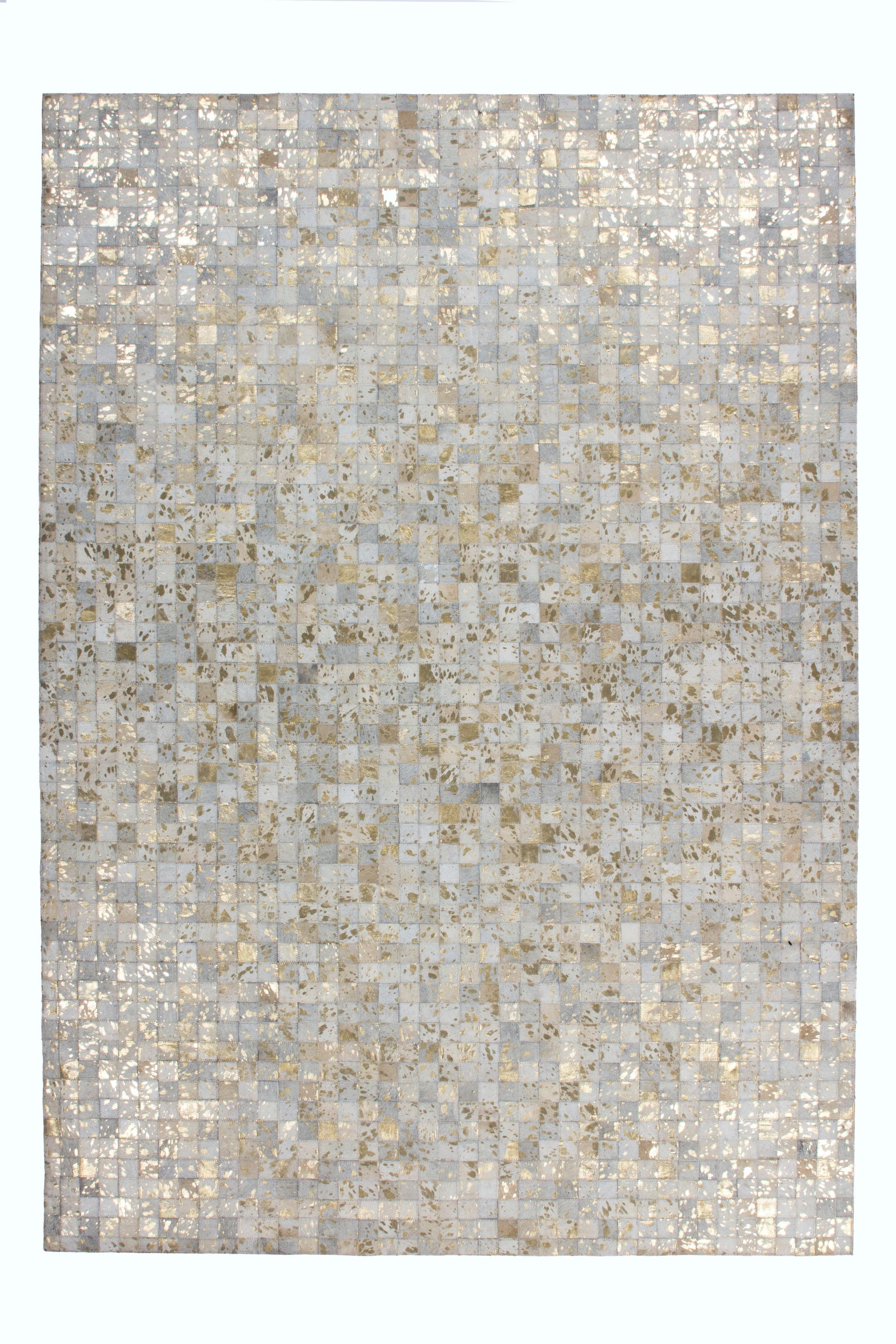 Fellteppich Audra 100, calo-deluxe, rechteckig, Höhe: 8 mm, echtes Rinderfell, Wohnzimmer