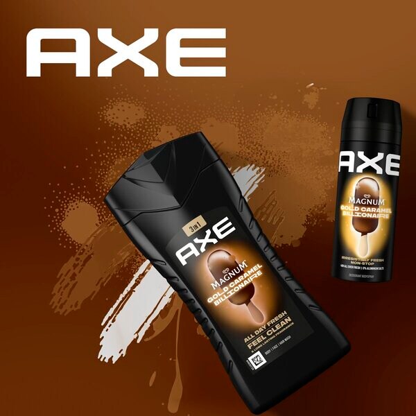 Sprchový gél Axe Magnum Gold Caramel Billionaire 3 v 1 250 ml