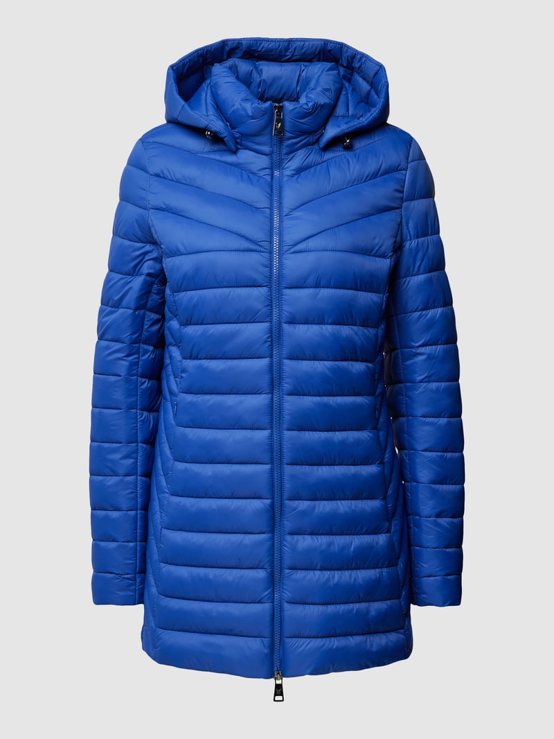 Steppjacke mit Reißverschlusstaschen in royalblau