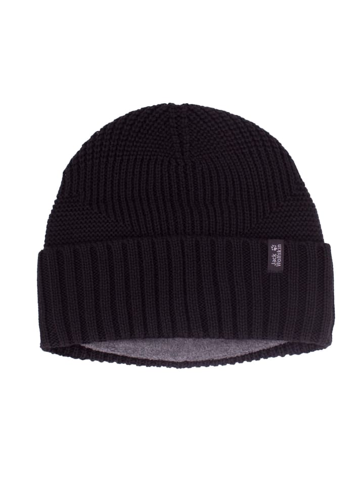 Jack Wolfskin Mütze Woods Cap in Schwarz günstig kaufen