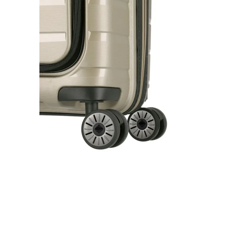 Travelite AIR BASE Trolley S m. Vortasche (4 Räder) - Champagner