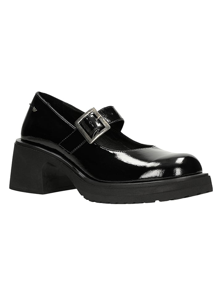 Wojas Leder-Pumps in Schwarz günstig kaufen