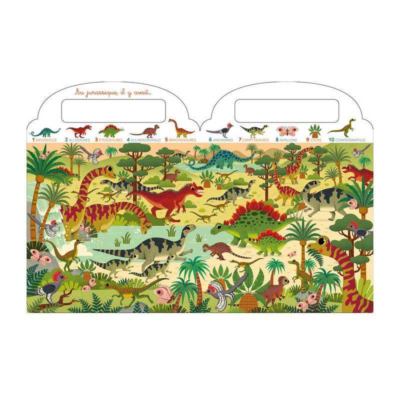 Livre Cherche et trouve les dinosaures - Lito
