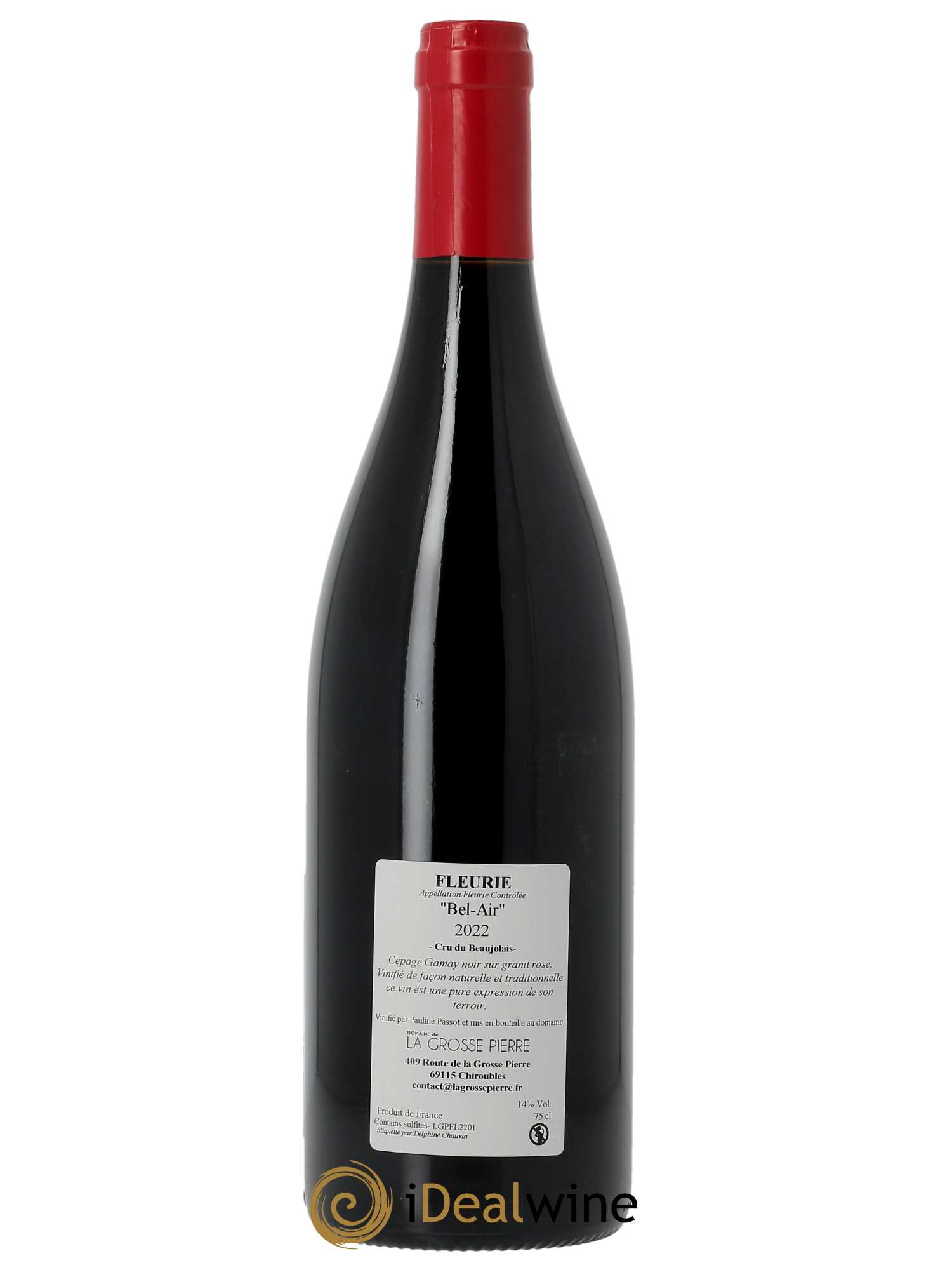 Fleurie Bel air La Grosse Pierre  2022 - Lot de 1 Bouteille