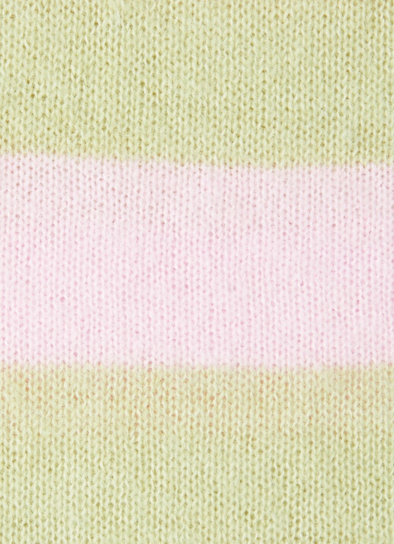 Pull en laine mélangée à maille fine et imprimé à rayures de la New Amsterdam Surf Association