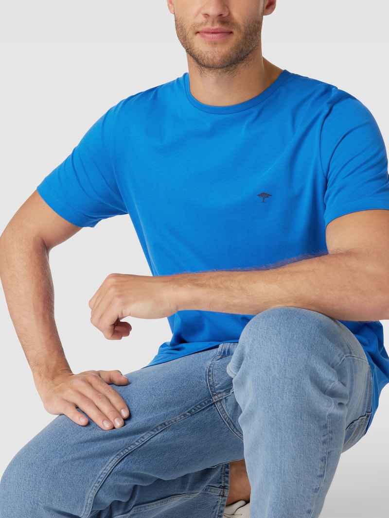 T-Shirt mit Logo-Print in ozean blau