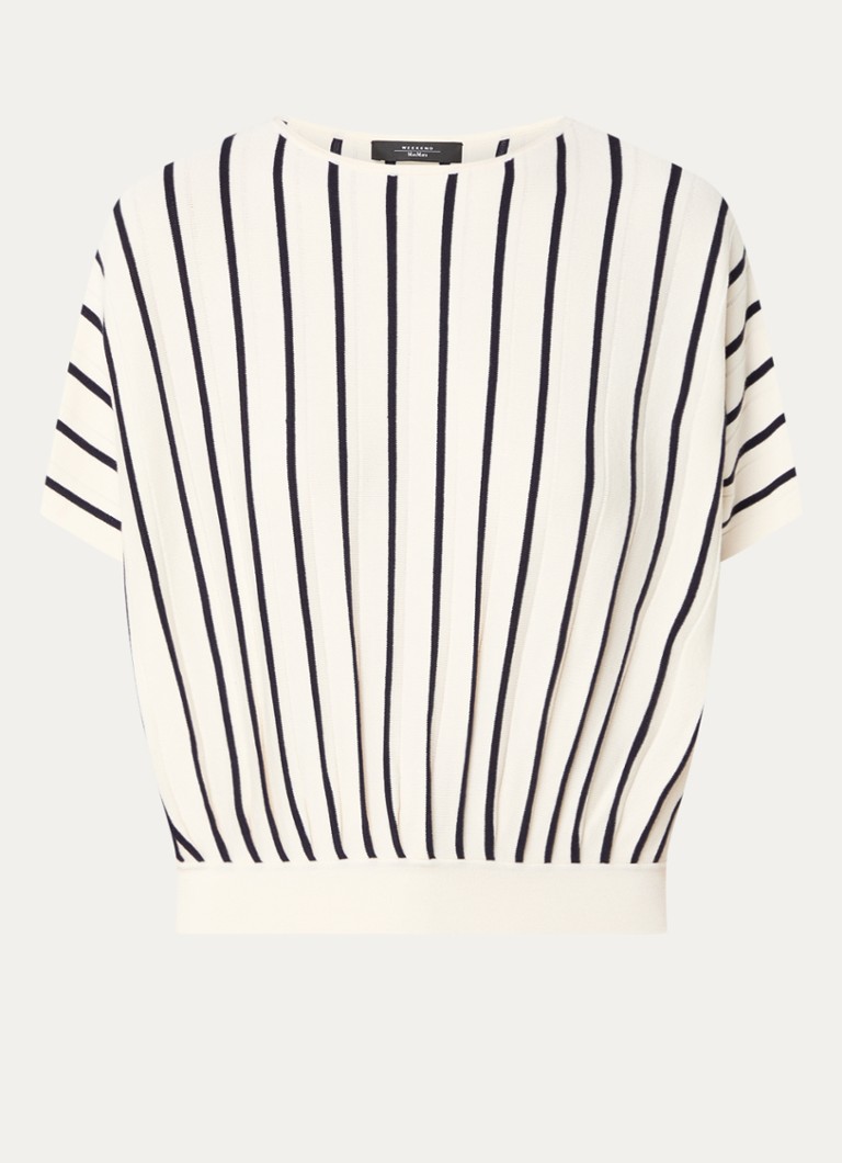 Μπλούζα με ριγέ στάμπα MaxMara Pegola