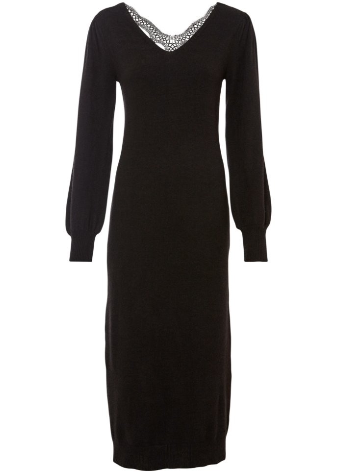 Strickkleid mit Häkelspitze