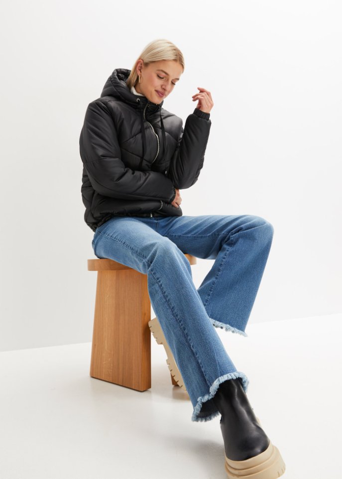 Steppjacke mit Kapuze