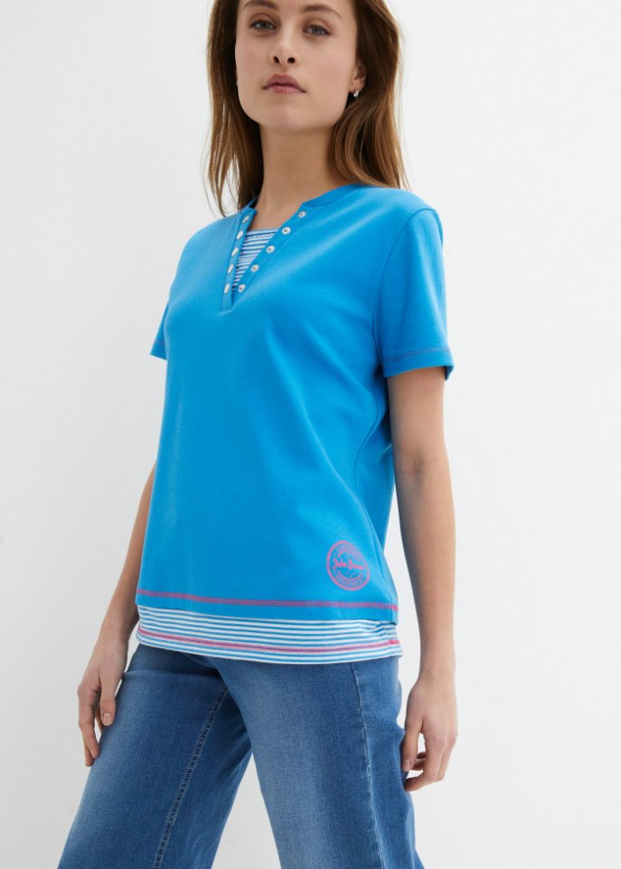 Baumwolle-Shirt, 2 in 1-Optik
