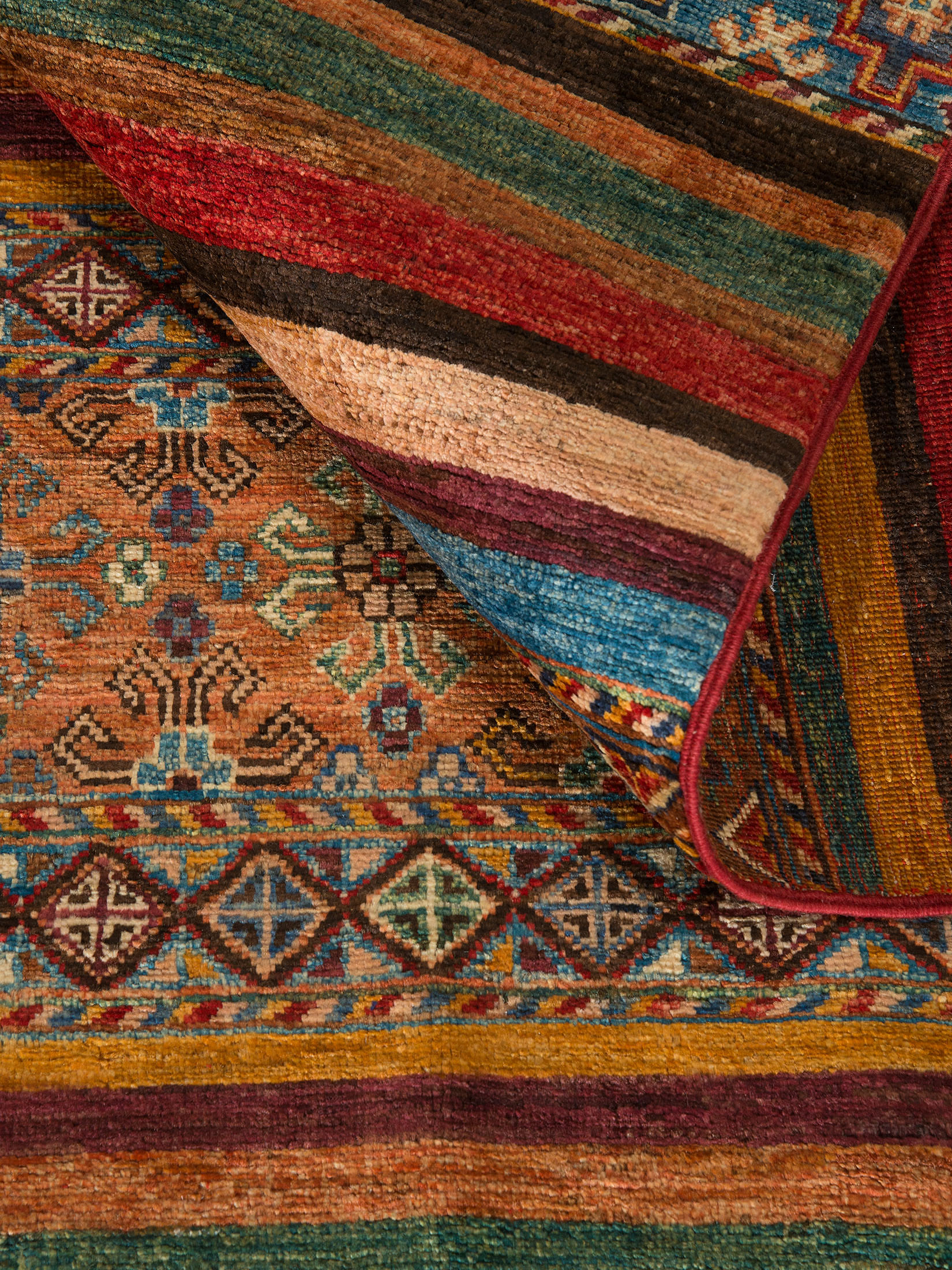Chobi Schal ca. 251 x 304 cm, Unikat / Einzelstück
