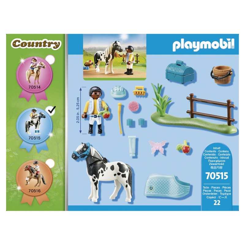 70515 Cavalier et poney lewitzer Playmobil Country