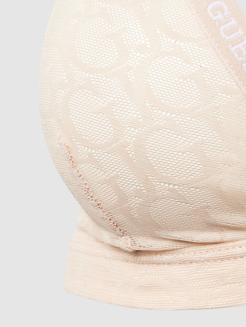BH mit Logo-Muster Modell 'EDYTHA' in beige