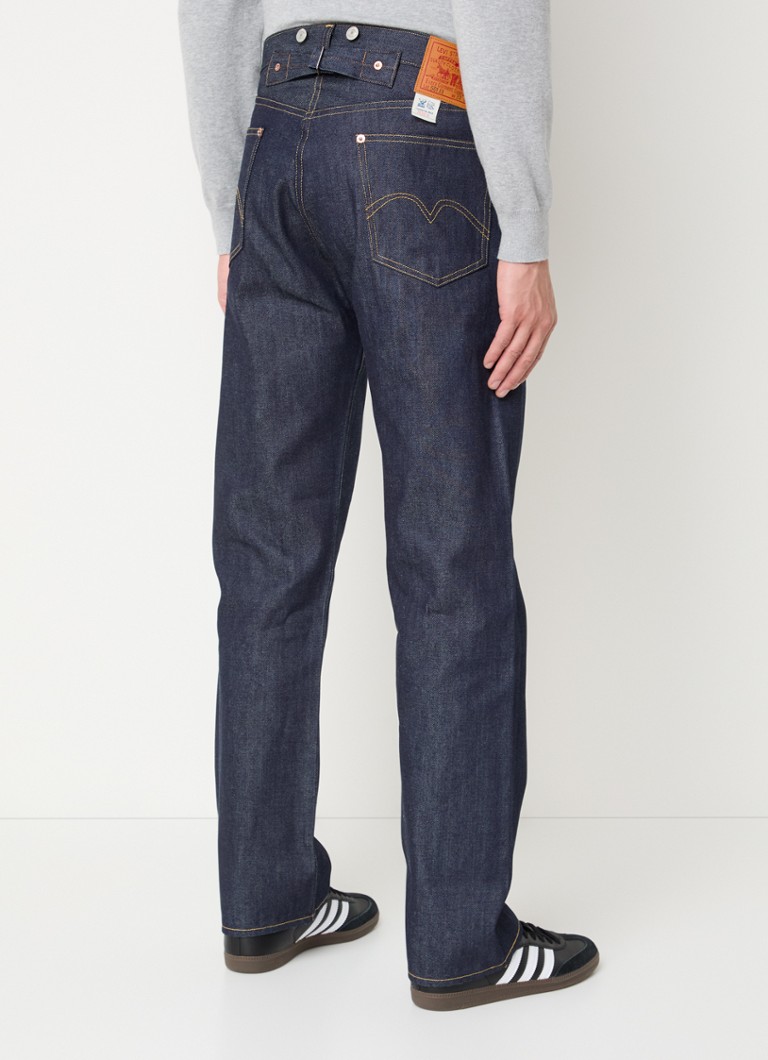 Blugi Levi's 501 cu croială dreaptă, decolorare închisă